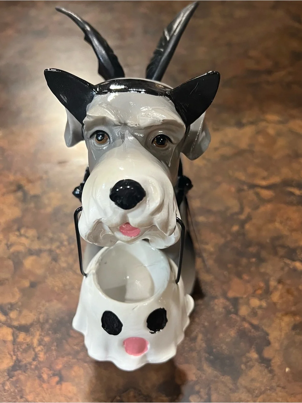 Halloween Schnauzer Bat Dog ghost bucket viral NWT Humane World for Animals